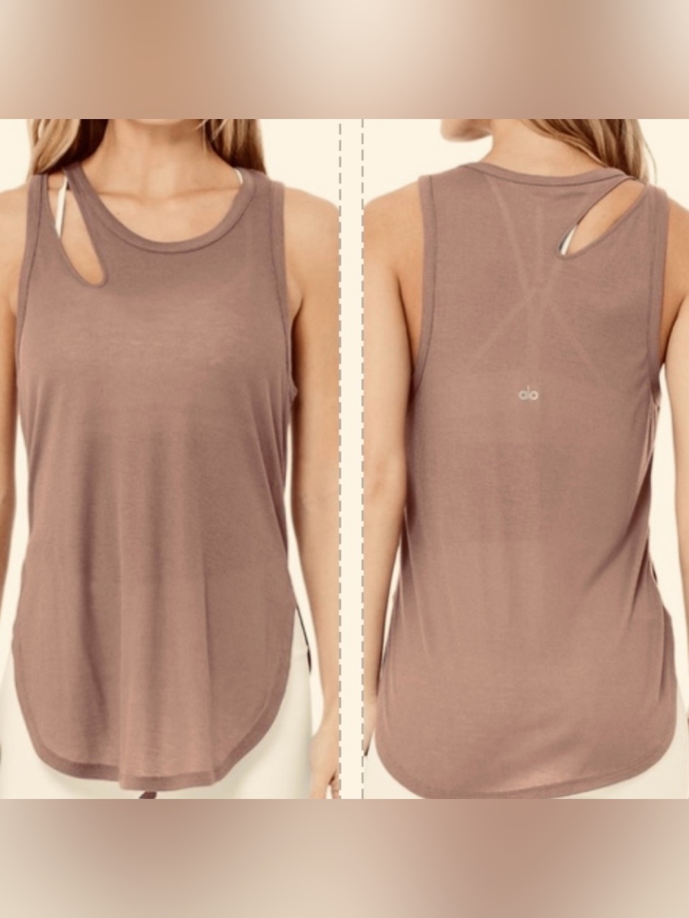 ALO Yoga Ribbed Tank Top Size S / Brown